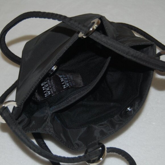 Nine West Mini Purse - Crossbody Bag - Mini Backpack Purse, Black, Vintage 1998 - Picture 9 of 15